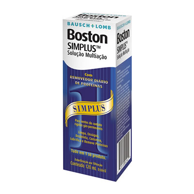 BOSTON SIMPLUS removedor diario para lentes 120ml