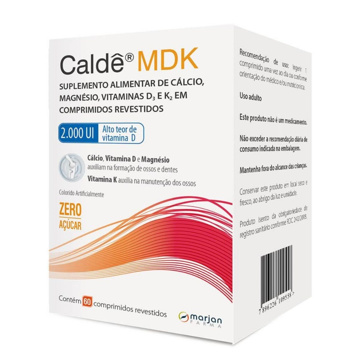 Caldê MDK 2000Ul com 60 comprimidos