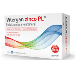 Vitergan Zinco PL com 60 comprimidos