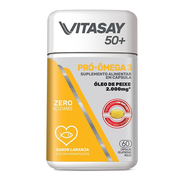 Vitasay 50+ Pró-Ômega 3 com 60 cápsulas